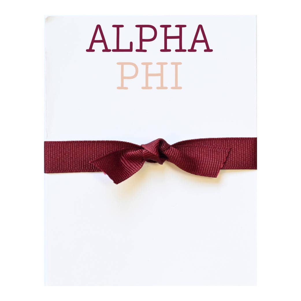Sorority Colors Greek Mini Notepad : DELTA DELTA DELTA