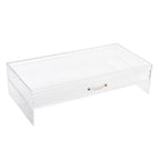 Acrylic Monitor Stand with Drawer