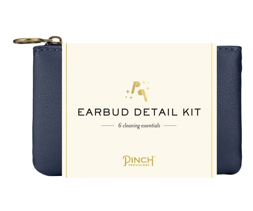 Earbud Detail Kit | Vegan Leather, Unique Tech Gifts: Olive Vegan Leather Pouch