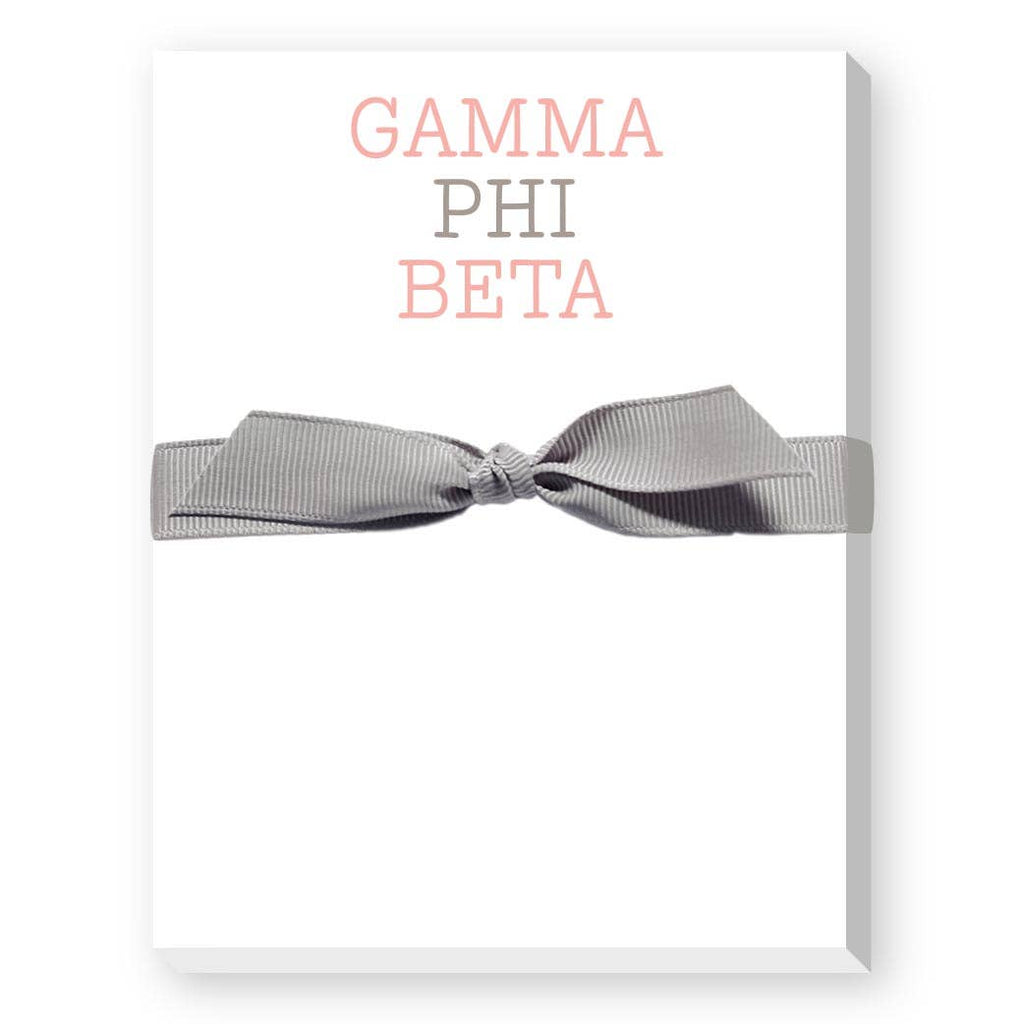 Sorority Colors Greek Mini Notepad : DELTA DELTA DELTA