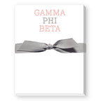 Sorority Colors Greek Mini Notepad : DELTA DELTA DELTA