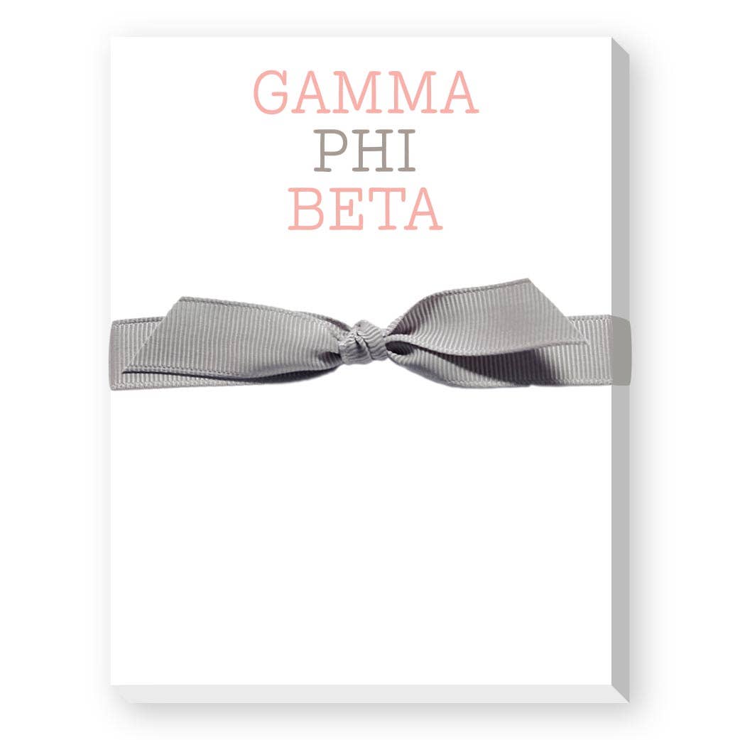 Sorority Colors Greek Mini Notepad : DELTA DELTA DELTA