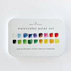 Watercolor Paint Set w/ Brush, 18 Colors