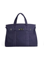The Weekender Distressed Tote: Solid Navy