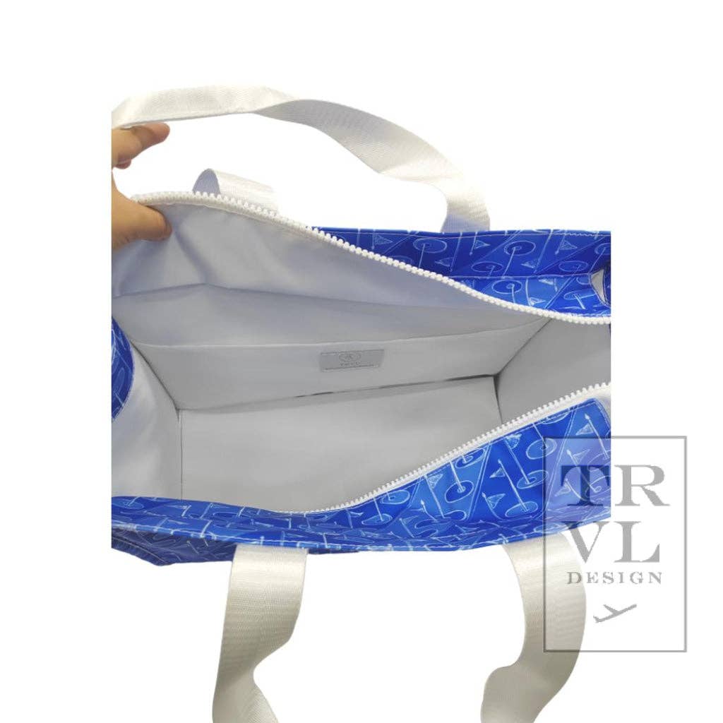 Large Tote - On Par Blue Tee: On Par Blue Tee