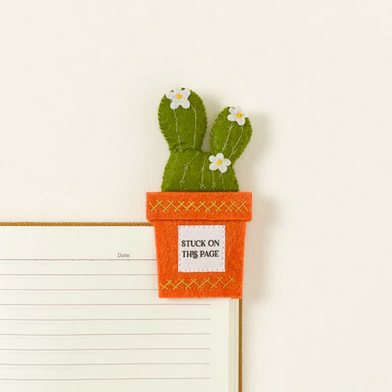 "Stuck On This Page" Cactus Bookmark