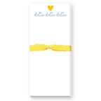 SORORITY GREEK HEART SKINNIE NOTEPAD: ALPHA DELTA PI