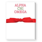 Sorority Colors Greek Mini Notepad : DELTA DELTA DELTA