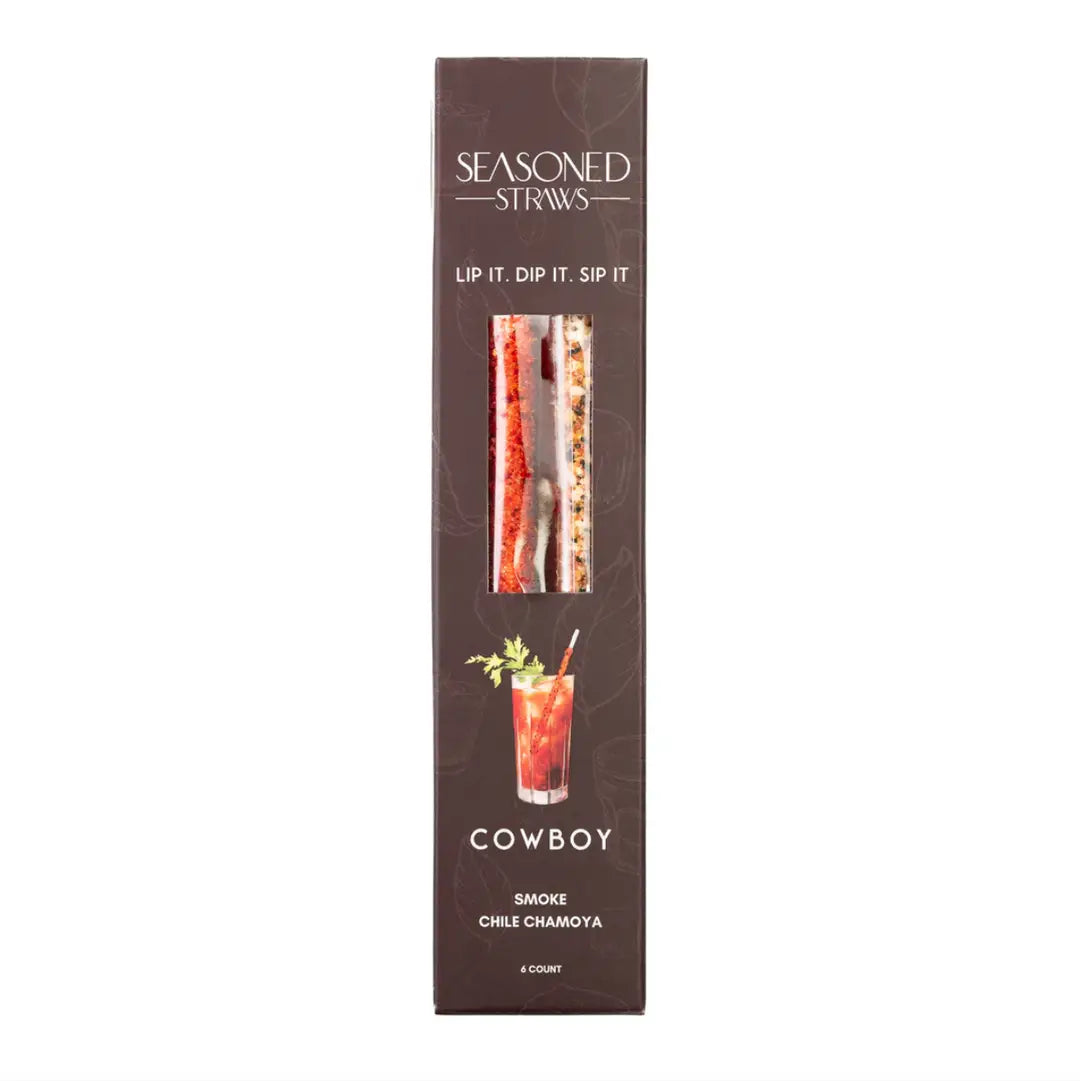 Seasoned Straws Cowboy 6ct.
