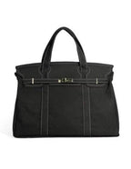 The Weekender Distressed Tote: Solid Navy