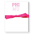 Sorority Colors Greek Mini Notepad : DELTA DELTA DELTA