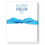 Sorority Colors Greek Mini Notepad : DELTA DELTA DELTA