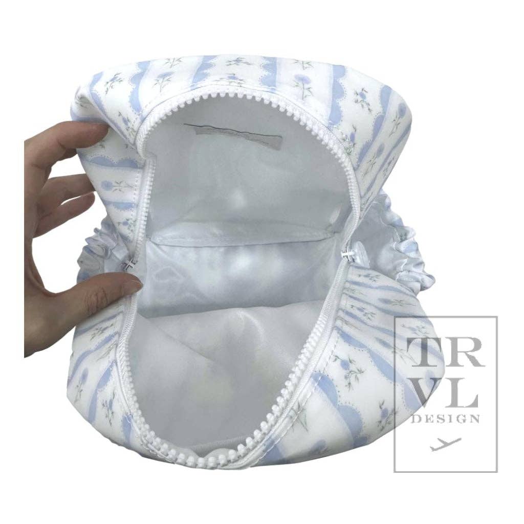 Mini Backer - Ribbon Floral Blue