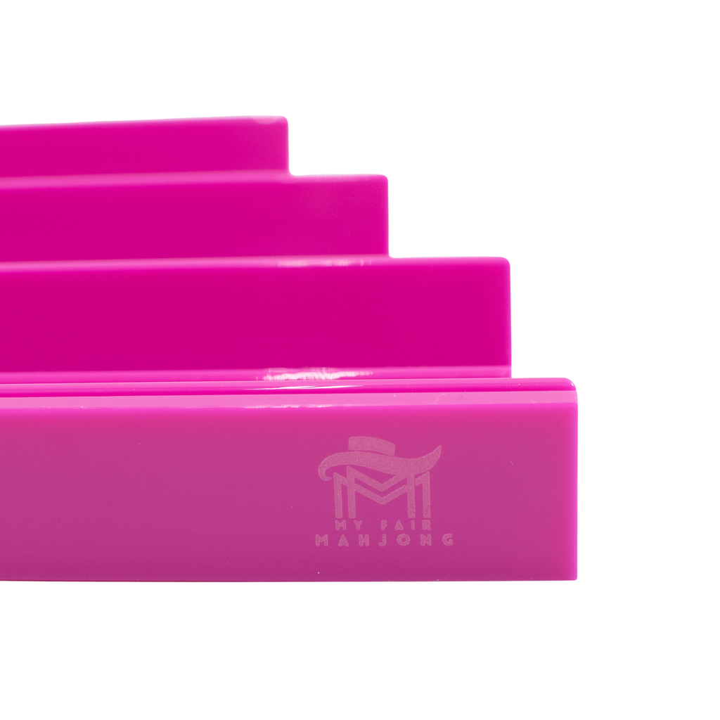 MINI Travel Mahjong Racks | Premium Acrylic | 10.31": Teal