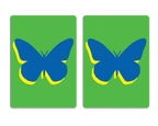Canasta Cards Blue Butterfly