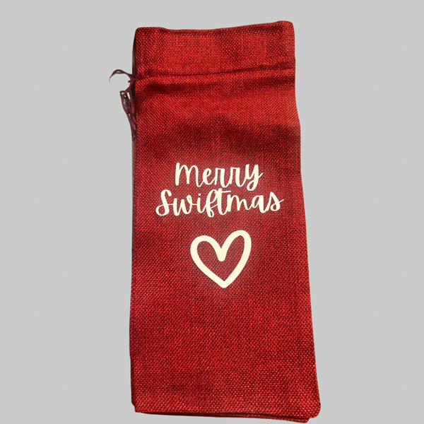 Merry Swiftmas Wine Bag