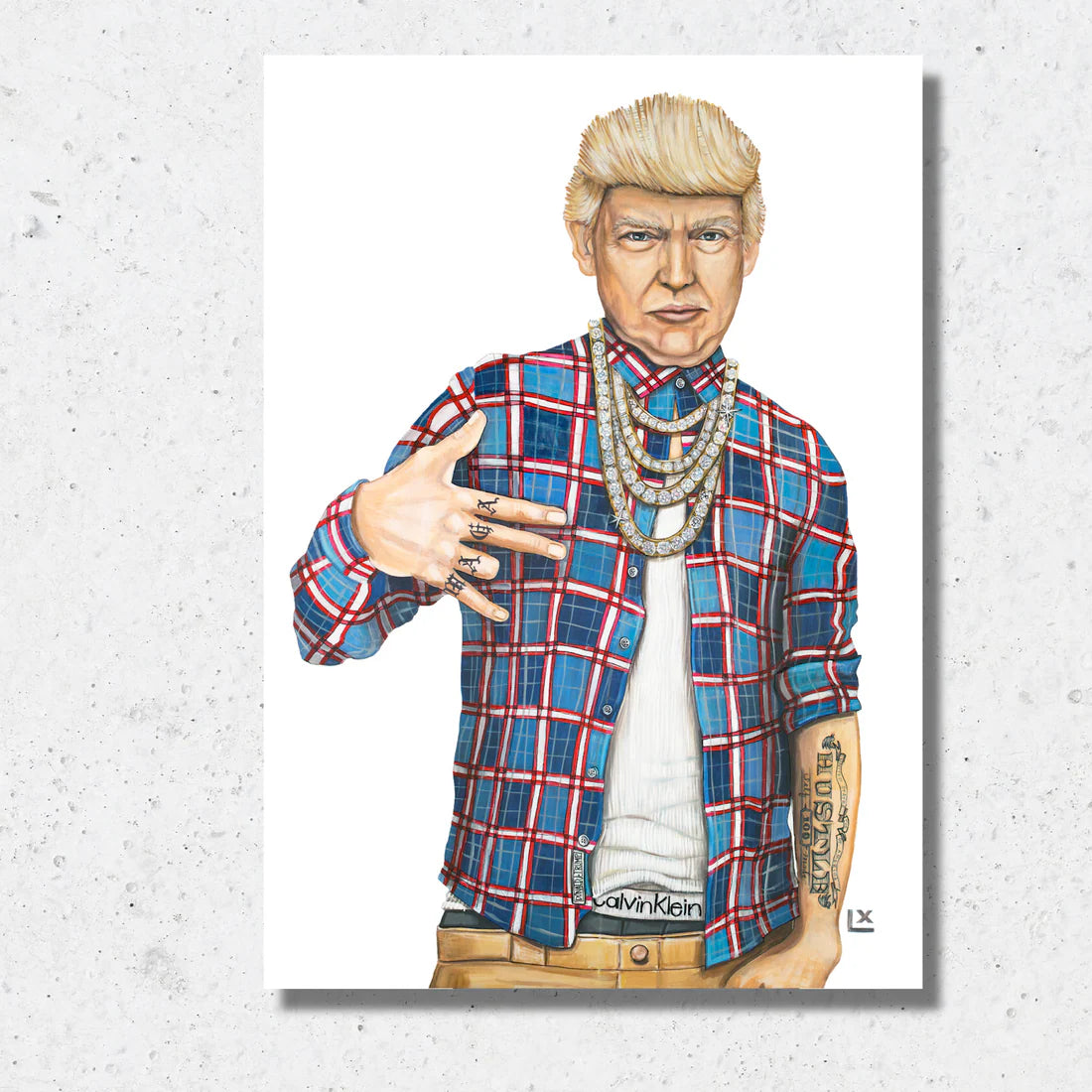 LX Artwork Trump Paper Print 8x10 / No Frame