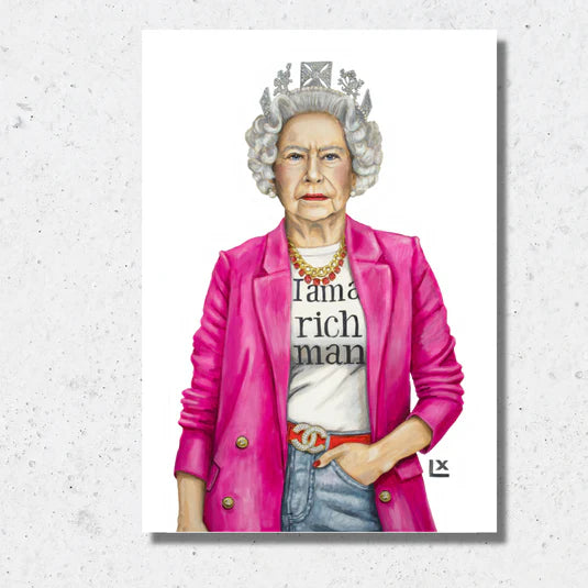 LX The Queen is a Rich Man Paper Pri 8x10 / No Frame