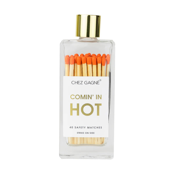 Chez Gagné Glass Bottle Safety Matches