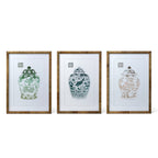 Lotus Framed Ginger Jar Wall Art, 3 Styles