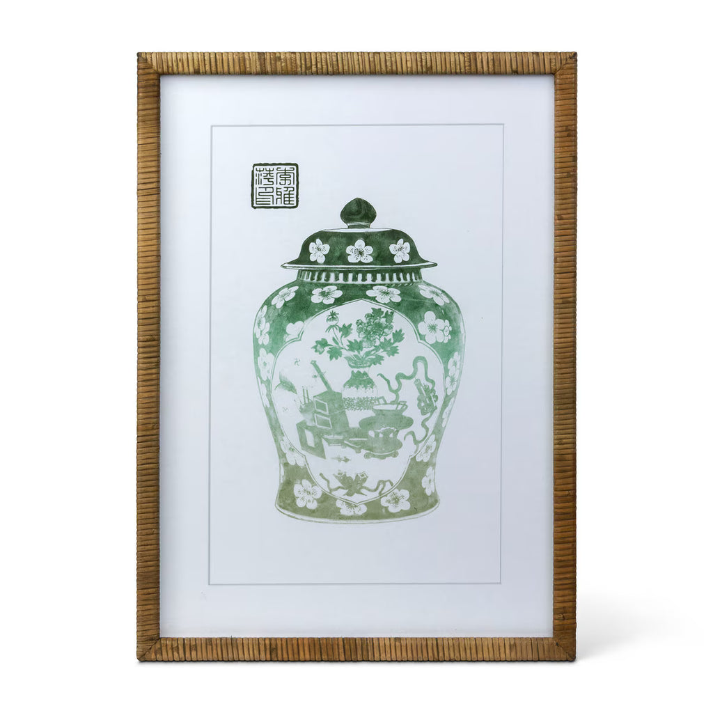 Lotus Framed Ginger Jar Wall Art, 3 Styles