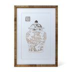 Lotus Framed Ginger Jar Wall Art, 3 Styles