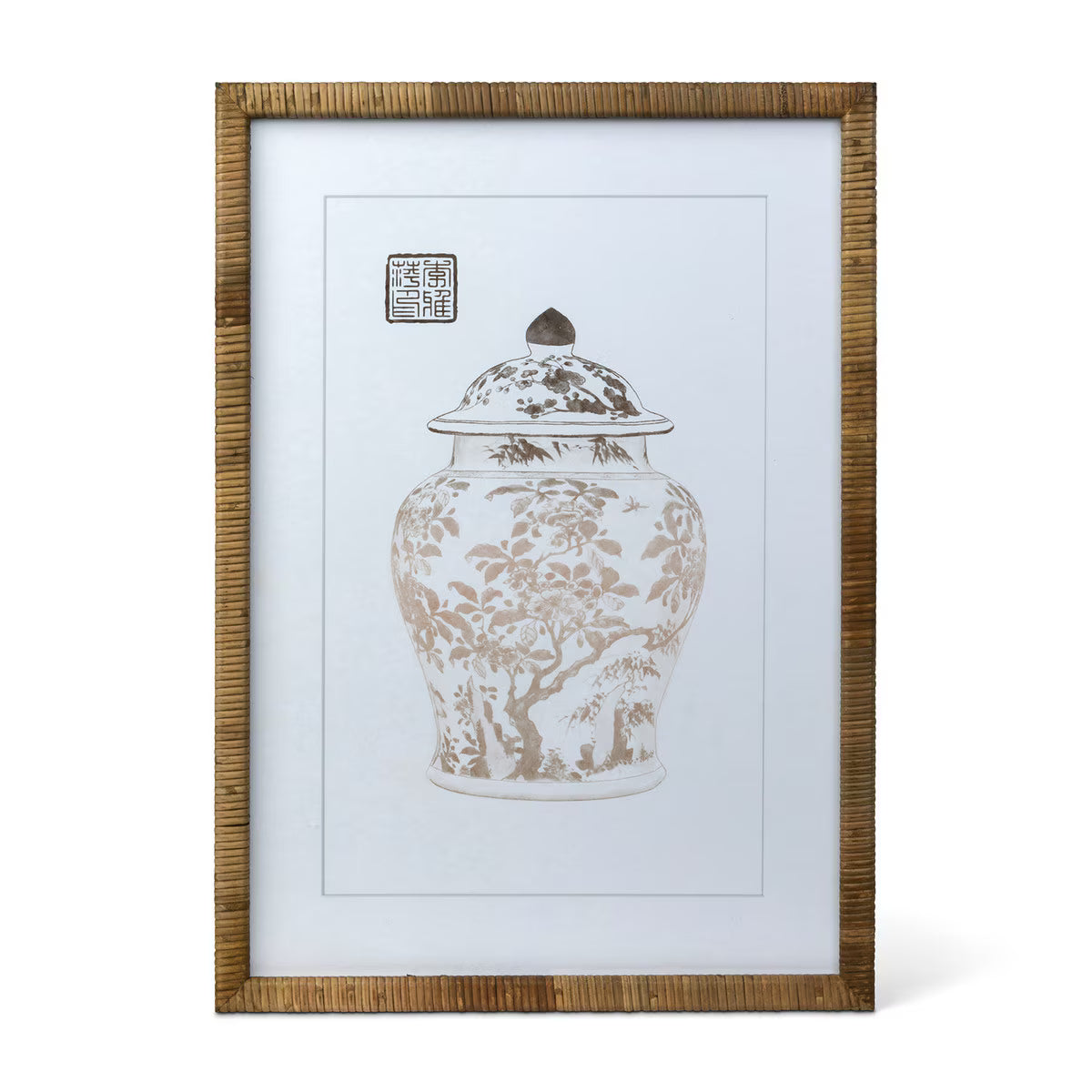 Lotus Framed Ginger Jar Wall Art, 3 Styles
