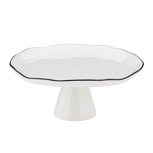 LARGE PEDESTAL TRAY - BLACK