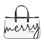 Santa Barbara Holiday Canvas Tote