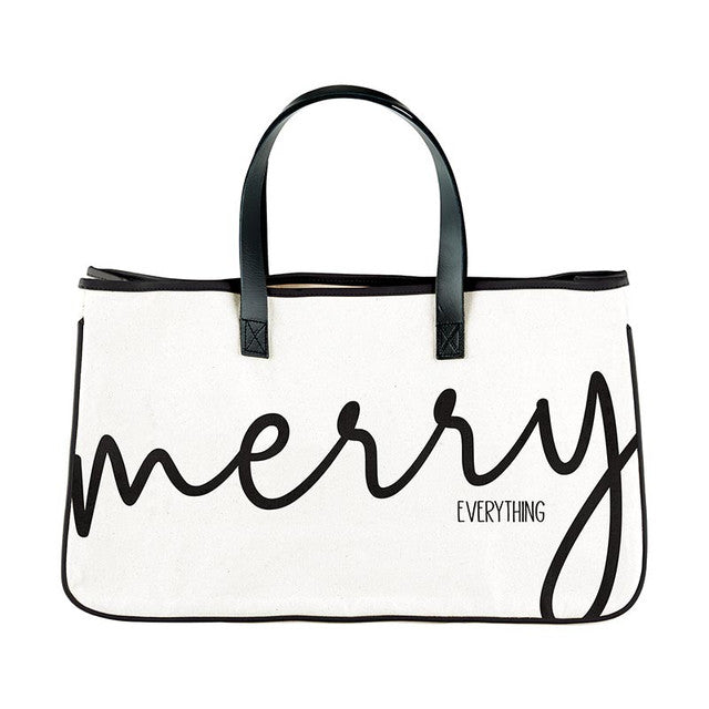 Santa Barbara Holiday Canvas Tote