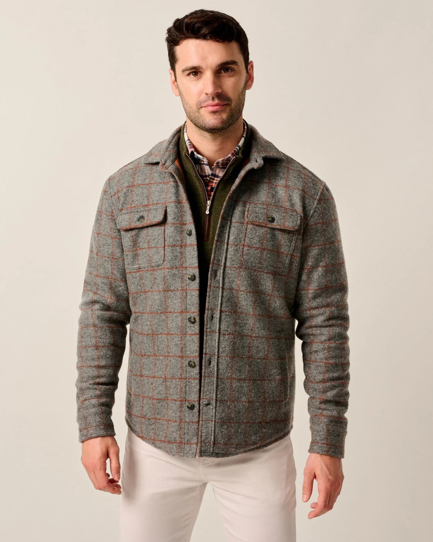 McDowell Wool Quilt-Lined Shacket