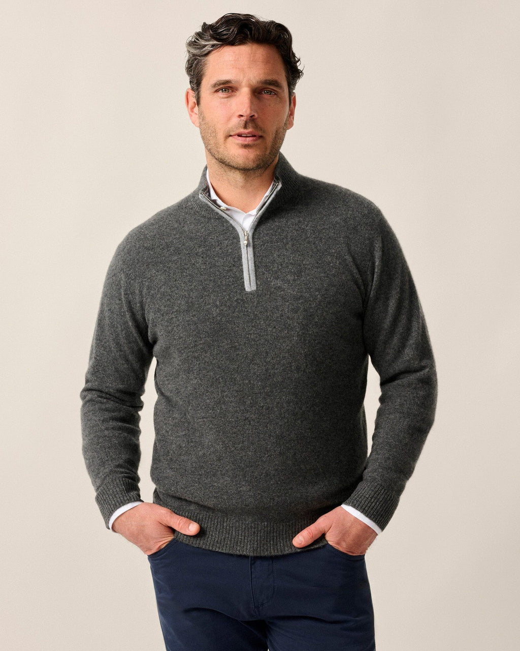 Niccolo Top Shelf Cashmere 1/4 Zip Sweater