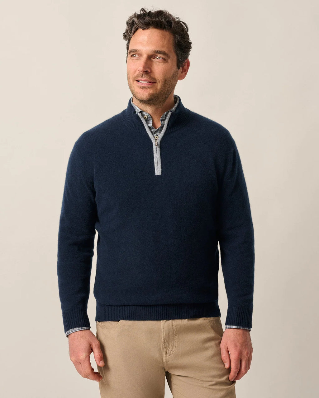 Niccolo Top Shelf Cashmere 1/4 Zip Sweater