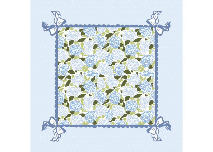 Hydrangea Mahjong Playing Mat