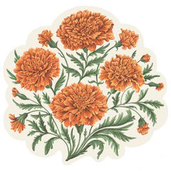 Hester and Cook Die-cut Marigold Bouquet Placemat