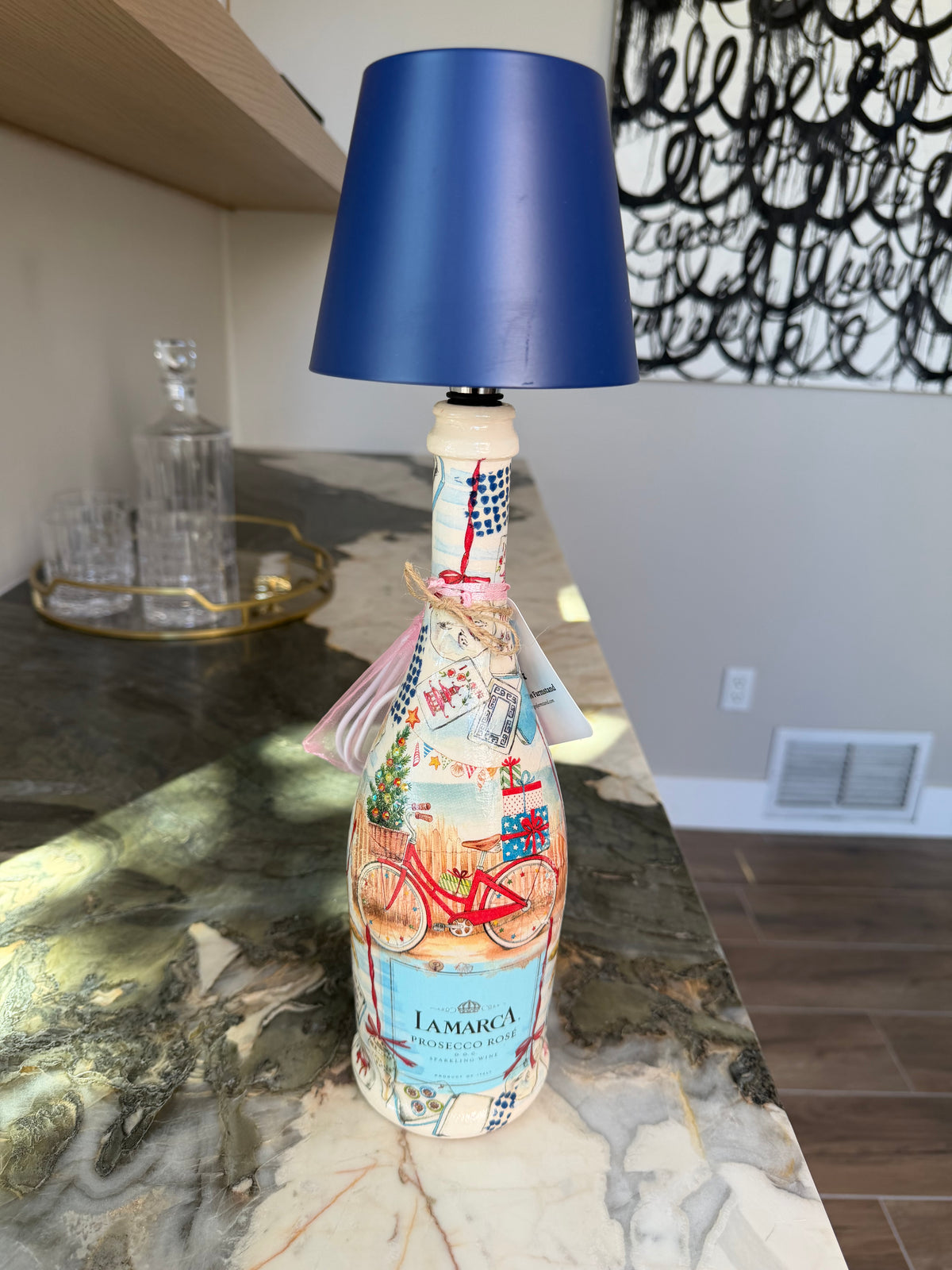 Three Flamingos - La Marca Lamp - Coastal Holiday
