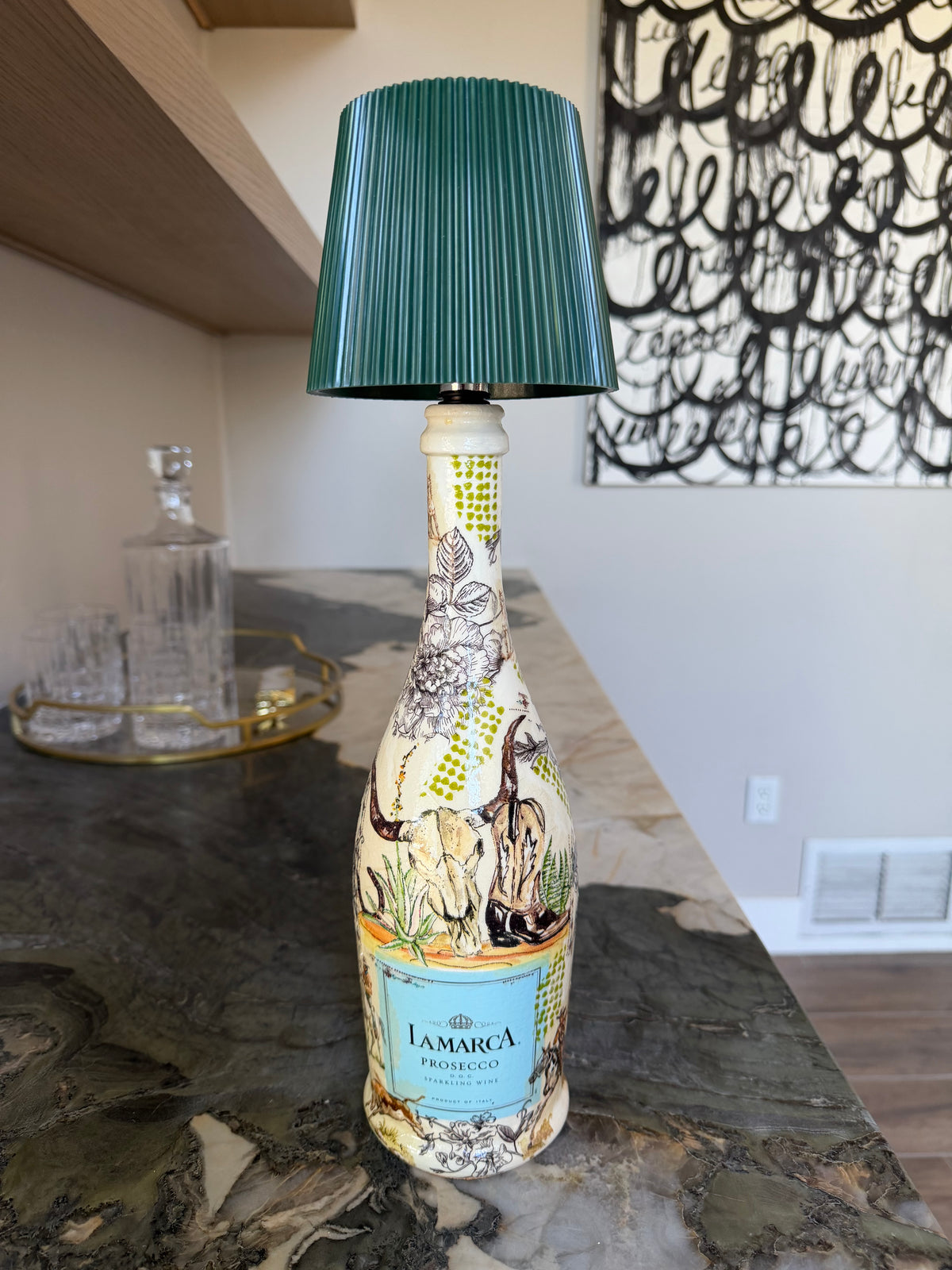 Three Flamingos - La Marca Lamp - Western