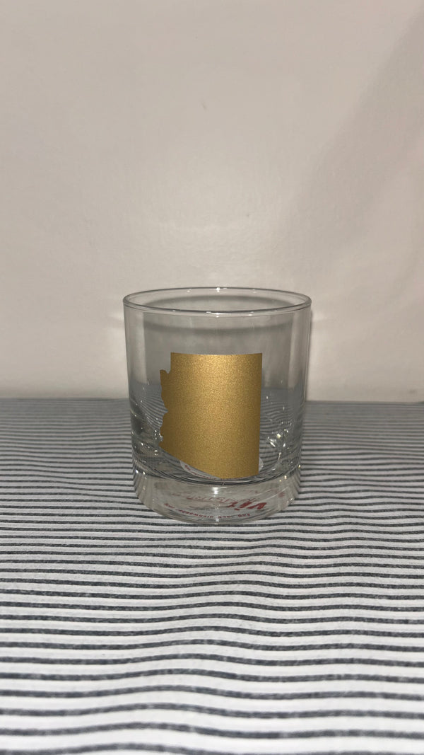 Vital Rocks Glass - AZ State Gold