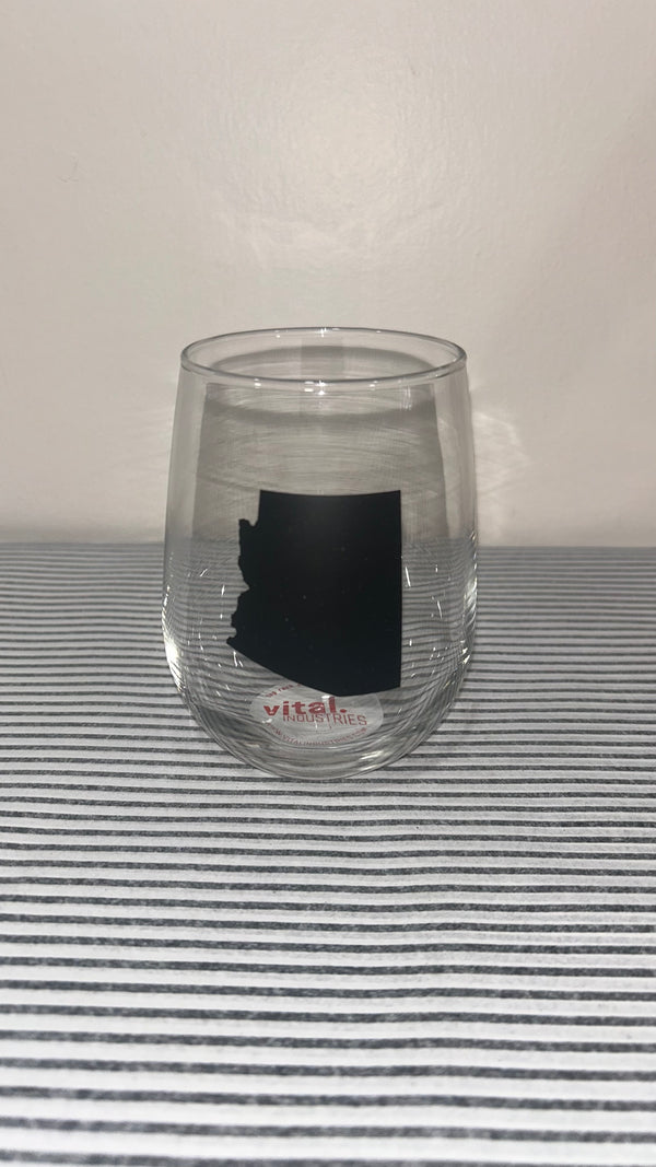Vital Wine Glass - AZ State Black