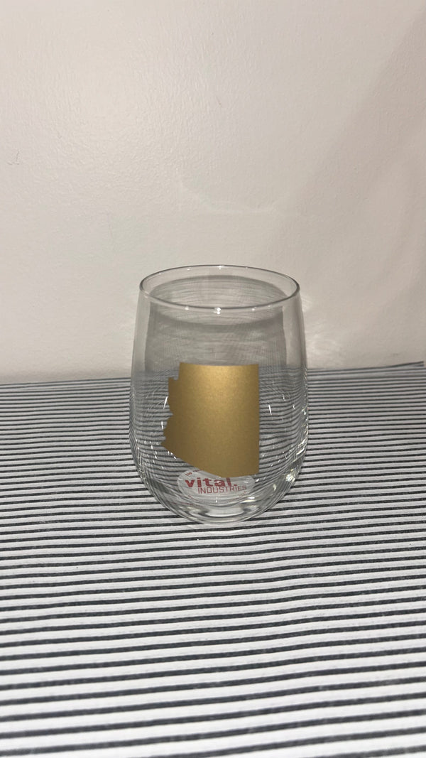Vital Wine Glass - AZ State Gold