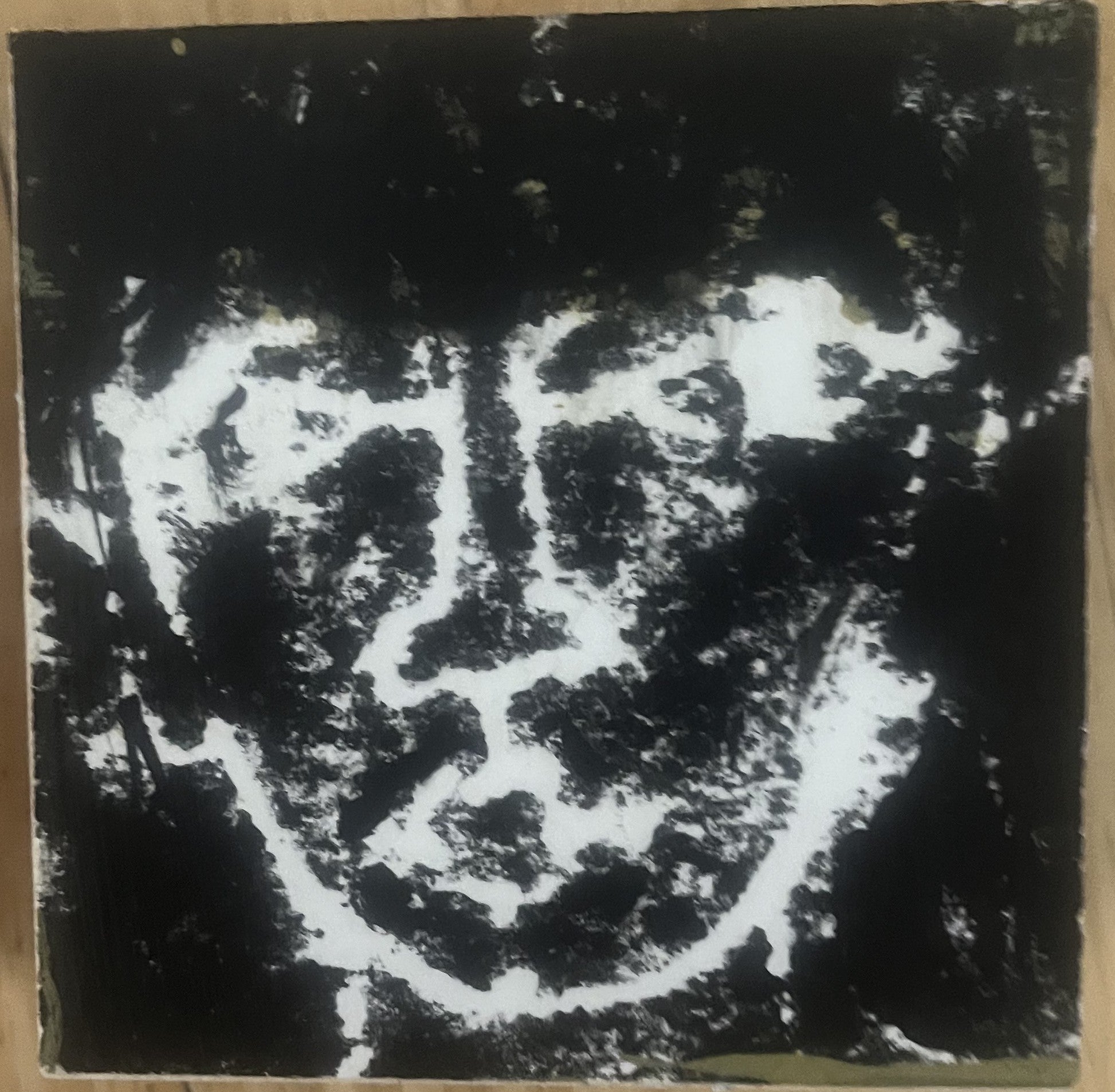 White Face on Black tiny art
