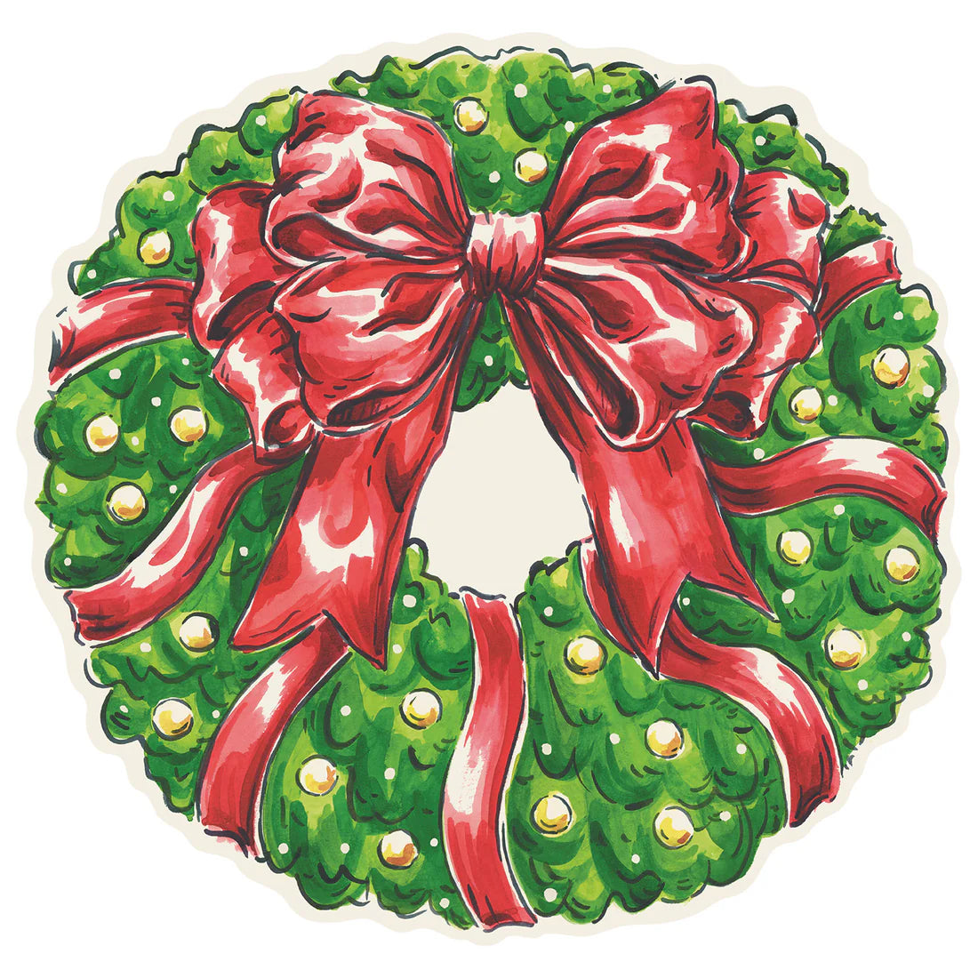 Hester and Cook Holiday Wreath Placemat