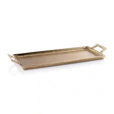 La R??serve Aluminum Tray Dark Gold- 22" x 8""