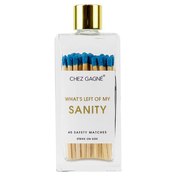 Chez Gagné Glass Bottle Safety Matches