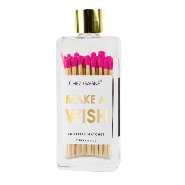 Chez Gagné Glass Bottle Safety Matches
