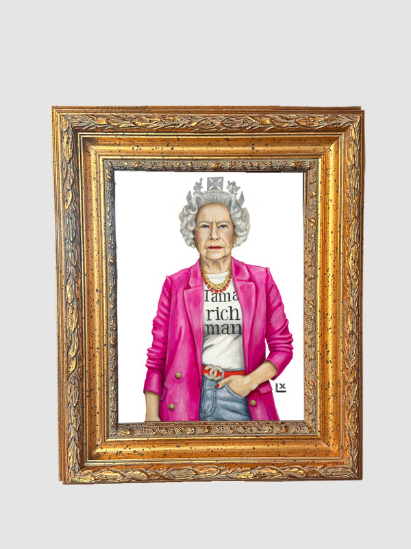 The Queen is a Rich Man 16 x 20 Framed LX Art Print