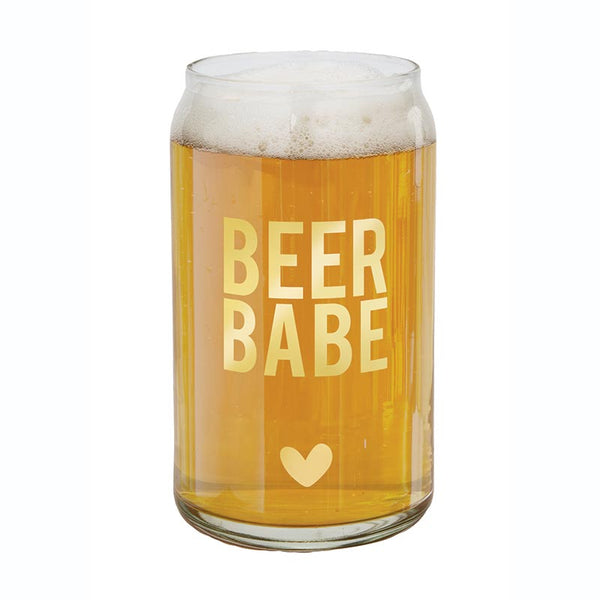 BEER CAN GLASS-BEER BABE