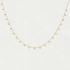 Dean Davidson Pave Orsay Charm Necklace - Gold - White Topaz