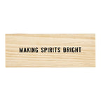 Holiday Wine Charms In Wood Box