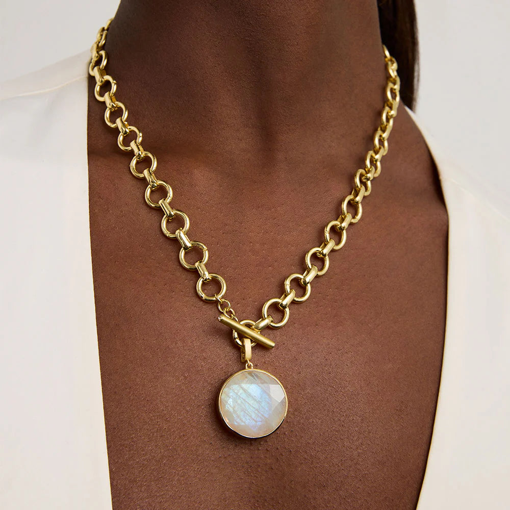 SIGNATURE COLLAR - Gold/Moonstone